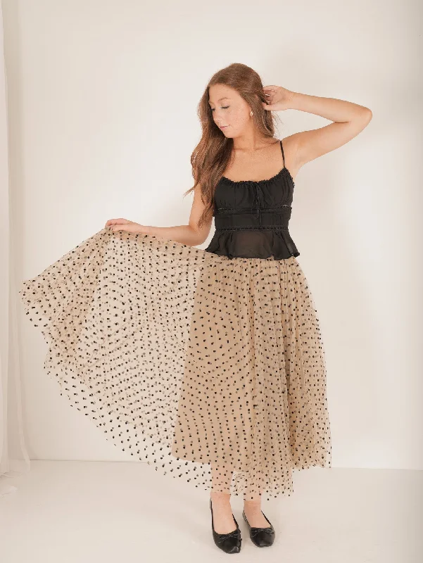 Carrie Polka Dot Tulle Skirt