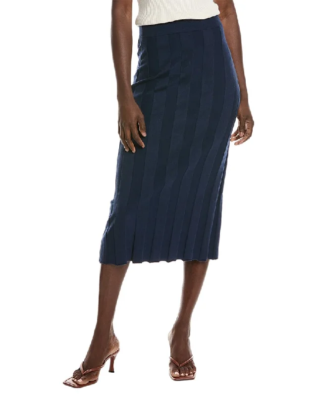 Electric & Rose Luca Silk-Blend Midi Skirt