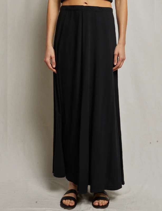 Amy Supima Skirt, True Black