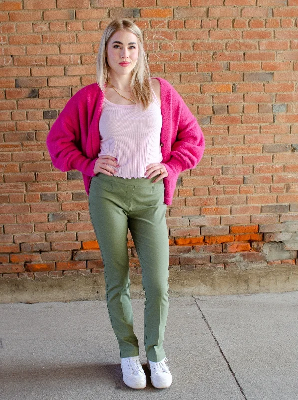 Sage Leaf Pull On Pant