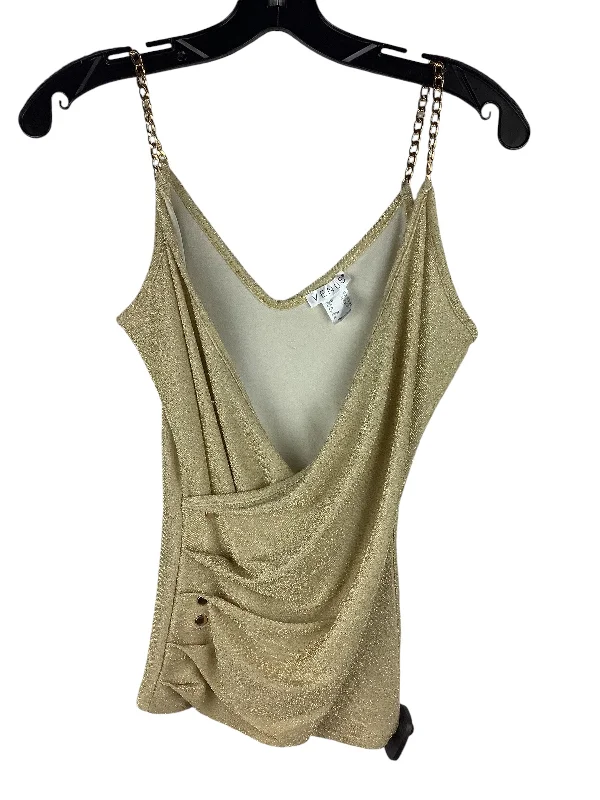 Top Sleeveless By Venus In Gold, Size: Xs